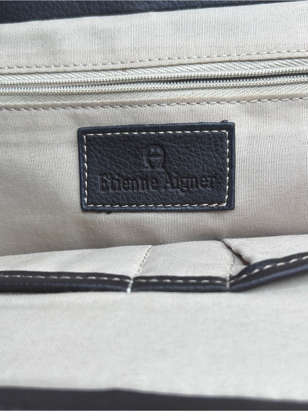 Etienne Aigner Brown Crossbody Bag |
Canvas Messenger w/ Leather Strap - Picture 2 of 16